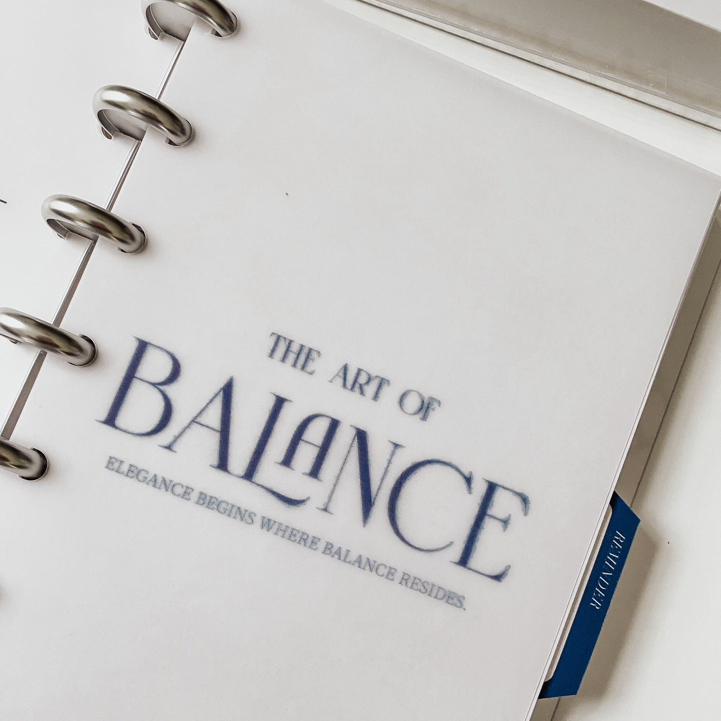 BALANCE | DASHBOARD VELLUM