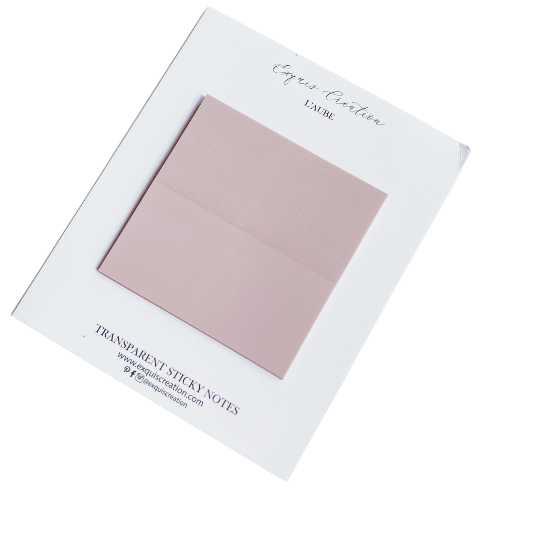 TRANSPARENT STICKY NOTES | L'AUBE