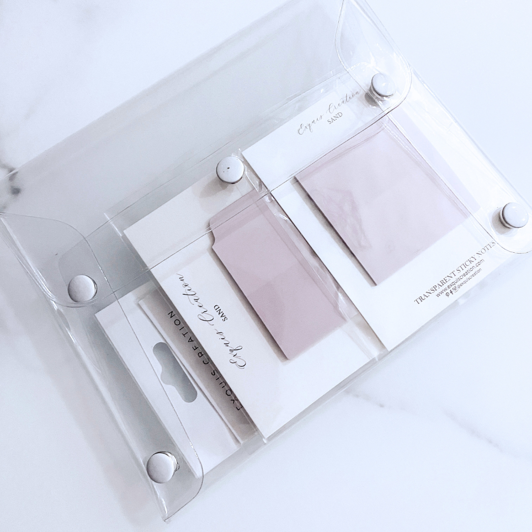 TRANSPARENT STICKY NOTES BUNDLE | SAND