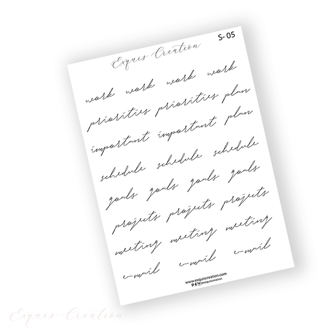 Functional Stickers | Scripts S-05