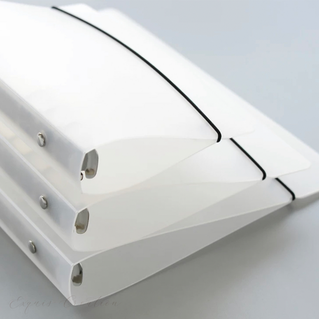 Frosted Plastic Binder Hard Cover Exquis creation