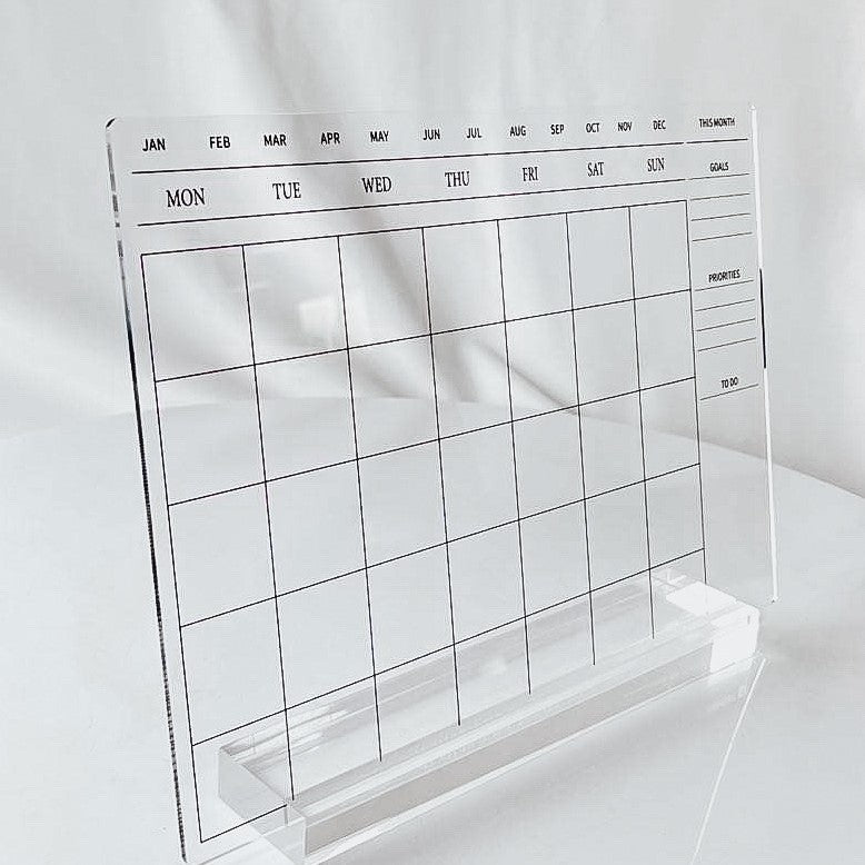 Acrylic Desk Calendar Exquis creation Acrylic Desk Calendar Exquis creation