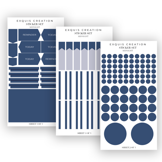 STICKER SET | MIDNIGHT SHAPE SET