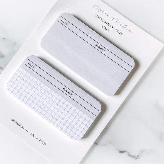 MATTE DUO STICKY NOTES | LINEN