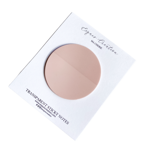 CIRCLE TRANSPARENT STICKY NOTES | MA CHERIE