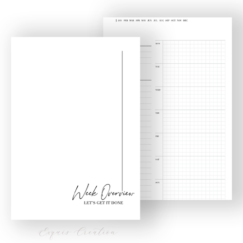 Planner Inserts | Week Overview